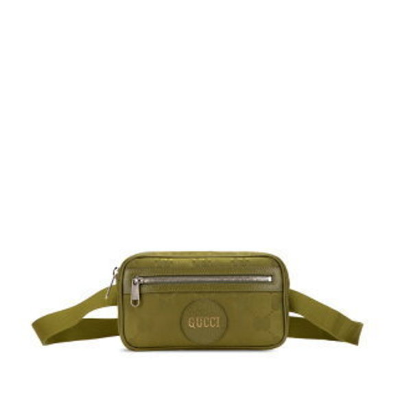 Gucci GG Nylon Off Grid Waist Bag Body Khaki Green Leather - Picture 1 of 8